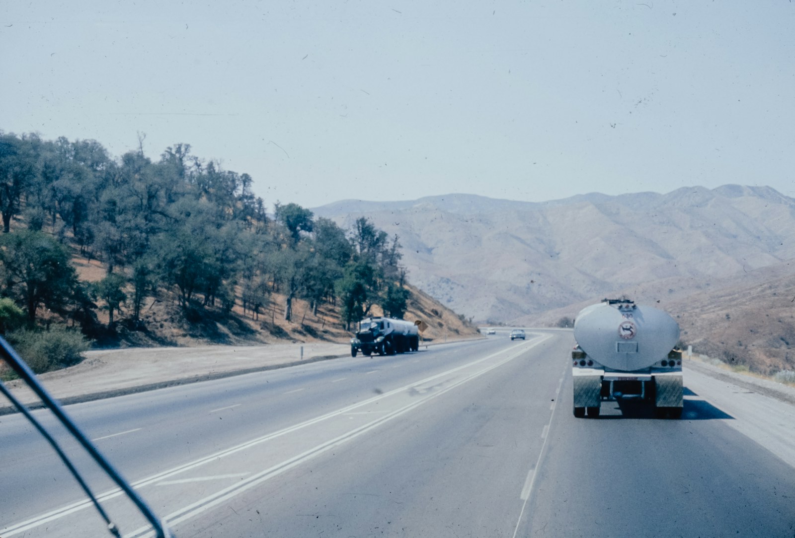 AdBlue tanker truck on European highway